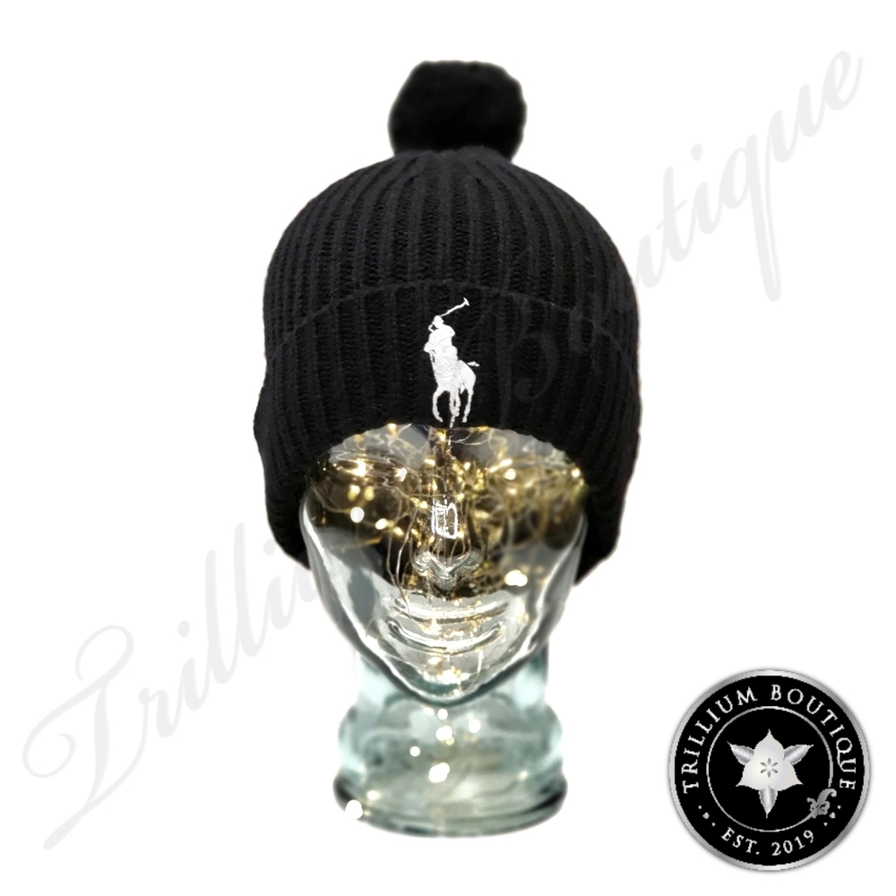 Polo Ralph Lauren Men's Pom Beanie Big Pony Logo - Picture 2 of 5